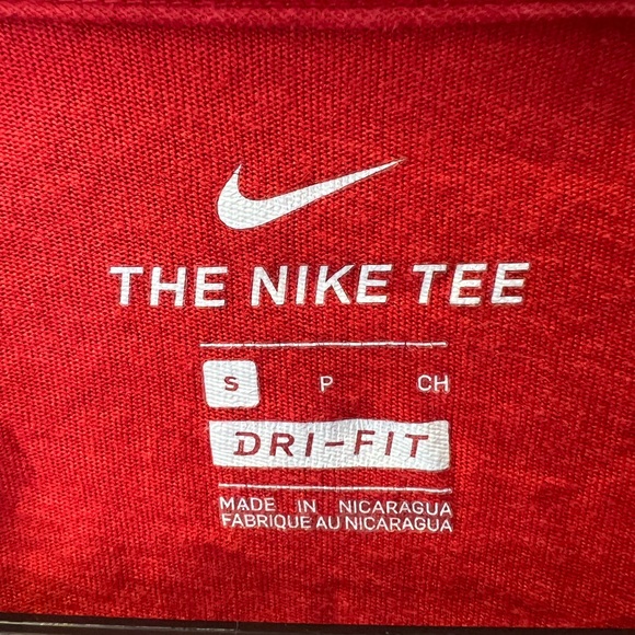 The Nike Tee Dri Fit Soft Red Shirt - Picture 2 of 4